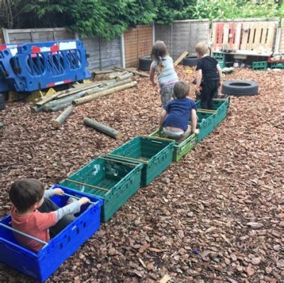 outdoor play space should be set up so that children can explore nature